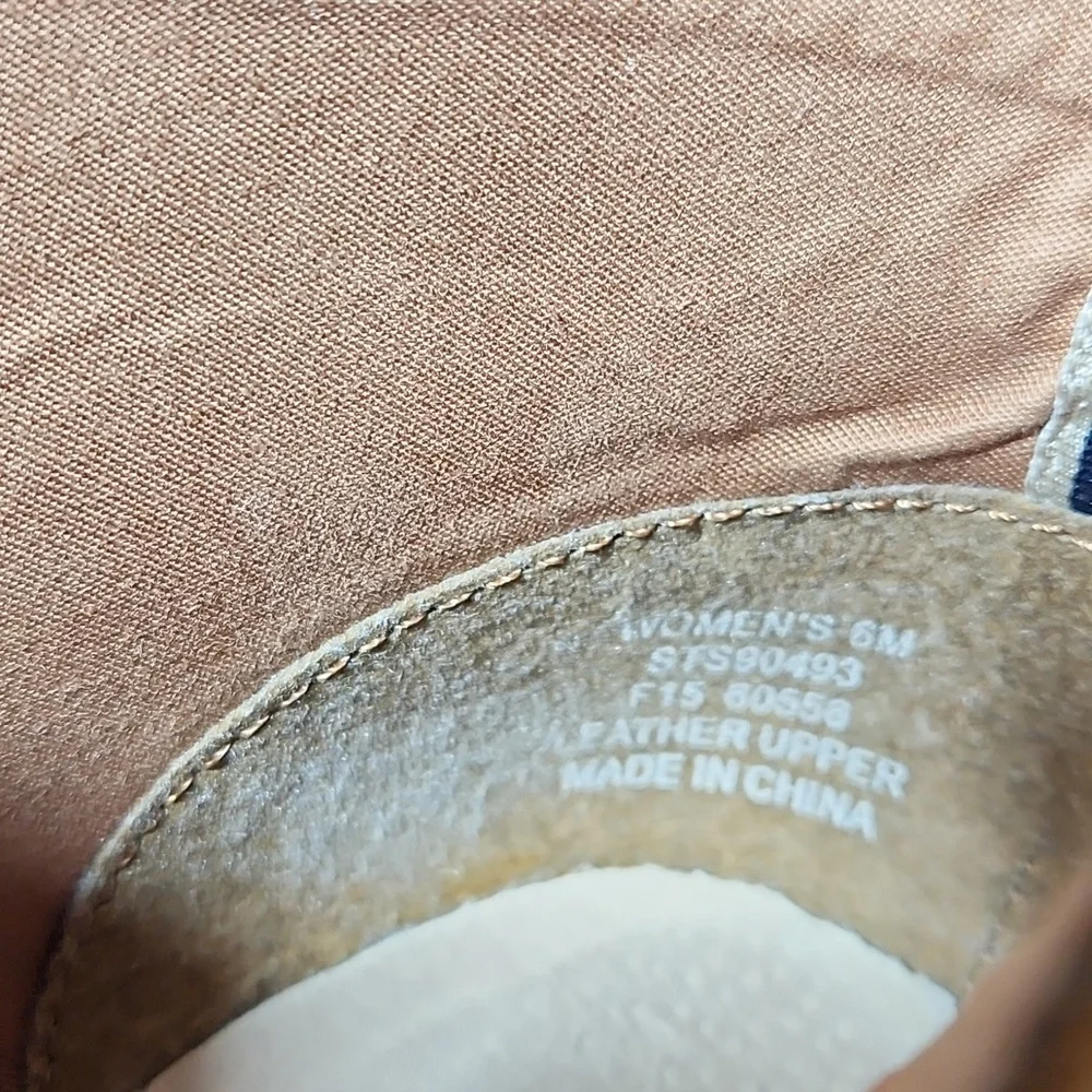 SPERRY Women's Harlow Burnished Leather Wedge Bootie 6